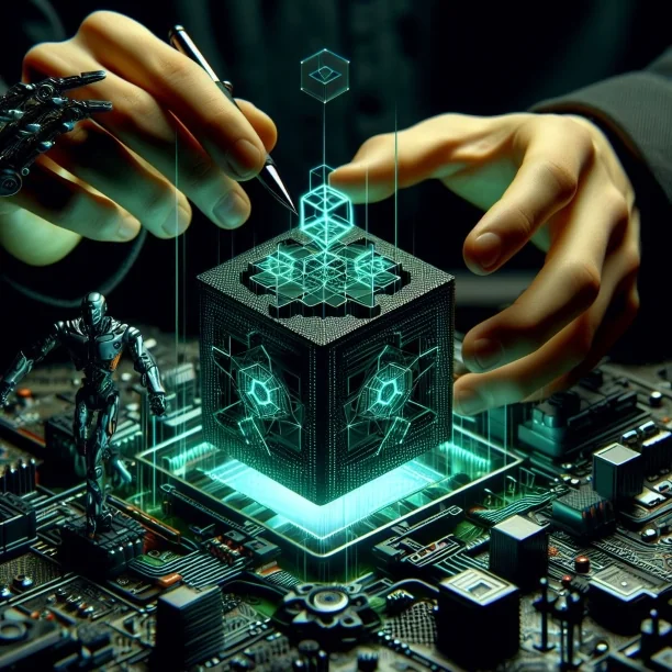 Original Smart Realities illustration of an intelligent digital system